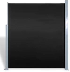 vidaXL vidaXL Parawan tarasowy, boczna markiza 160 x 300 cm Czarna - Markizy - miniaturka - grafika 4