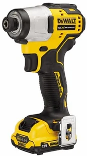 DeWalt akumulatorowa zakrętarka udarowa 1/4", 3-biegi z trybem precyzyjnym, 12V Li-Ion 2x2,0Ah [DCF801D2] + komplet wierteł do metalu 1/4" HSS Super Alpen APM-3 [0095200234100] - Klucze udarowe - miniaturka - grafika 3
