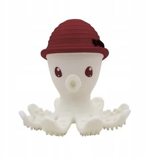 Mombella Silikonowy Gryzak zabawka Ośmiornica Red - Gryzaki dla dzieci - miniaturka - grafika 2