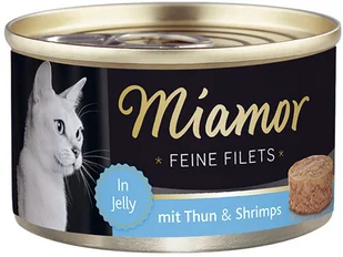 Miamor Feine Filets Dose Thunfisch & Shrimps - Tuńczyk I Krewetki 100G - Suplementy i witaminy dla kotów - miniaturka - grafika 5