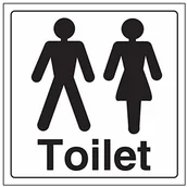 Systemy ekspozycyjne i znaki informacyjne - V Safety VSafety panie/damski znak na drzwi toaletowe - 200 mm x 200 mm - samoprzylepny winyl 71050AT-S - miniaturka - grafika 1