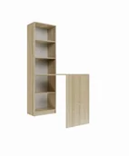 Biurka - BIURKO Z REGAŁEM R50 LEWE/PRAWE SONOMA - miniaturka - grafika 1