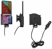 Uchwyty samochodowe do telefonów - Brodit Uchwyt na urządzenia 721206 | MADE IN SWEDEN | z funkcją ładowania smartfonów - Samsung Galaxy A51 SM-A515F/DSN 721206 - miniaturka - grafika 1