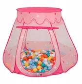Suche baseny - Suchy Basen Namiot Zamek z piłeczkami 100 szt - miniaturka - grafika 1