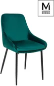 Krzesła - Modesto Krzesło Clover Velvet Czarny - miniaturka - grafika 1