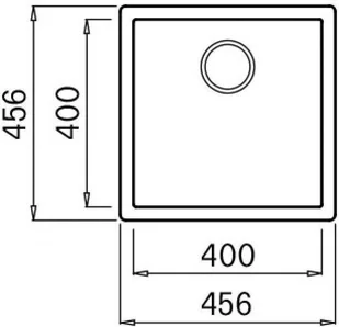 Elleci Komora QUADRA 102 BSO nero G40 GRANITEK LGQ10240BSO - Zlewozmywaki - miniaturka - grafika 3