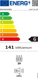 Dunavox DAUF-38.100DB - Chłodziarki do wina - miniaturka - grafika 2