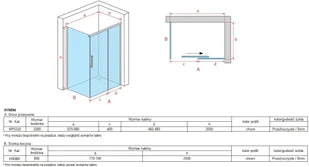 Atrium Rimini 100x80 HP0310+HS080 - Kabiny prysznicowe - miniaturka - grafika 8