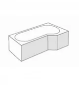 Obudowy do wanien - Excellent OBEX.BSP.16WH Obudowa Izi Be Spot P Biała - miniaturka - grafika 1