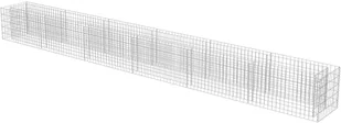 vidaXL Donica gabionowa z galwanizowanej stali, 540 x 50 x 50 cm - Donice - miniaturka - grafika 2