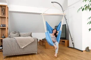 Amazonas Stojak do fotela hamakowego AMAZONAS Palmera, srebrny - Pozostałe meble ogrodowe - miniaturka - grafika 15