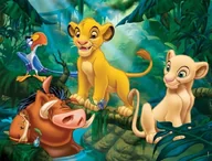 Puzzle - Nathan 86313 puzzle klasyczne dla dzieci Simba & Co, 30 części 86313 - miniaturka - grafika 1