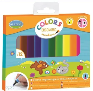 Aladine Markery o ergonomicznym kształcie - Zabawki kreatywne - miniaturka - grafika 2