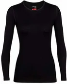 Pozostała odzież narciarska - Icebreaker 260 Tech Ls Crewe Base Layers damskie, czarny, xl - miniaturka - grafika 1