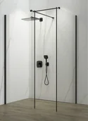 Kabiny prysznicowe - Atrium Selva Nero Walk-in UW100B+UW100B+UW003B - miniaturka - grafika 1