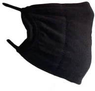 Dezynfekcja - Worker&Walker Maseczka Ochronna 2-warstwy Bawełna Czarna wielokrotnego użytku 6106 - miniaturka - grafika 1