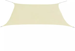 vidaXL vidaXL Żagiel przeciwsłoneczny tkanina Oxford prostokąt 2x4 m, kremowy - Parasole ogrodowe - miniaturka - grafika 2