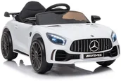 Pojazdy elektryczne dla dzieci - LEAN CARS Auto na akumulator Mercedes AMG GT R Biały 6479 - miniaturka - grafika 1