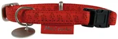 Obroże dla psów - Zolux Obroża regulowana Mac Leather 25mm kolor czerwony - miniaturka - grafika 1