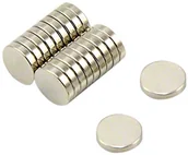 Magnesy - first4magnets Magnes neodymowy   o średnicy 10 MM, 2 MM grubsza N52 najsilniejszymi Grades  1,6 kg siły przyciągania opakowanie 2 sztuki, F670-N52  20 - miniaturka - grafika 1