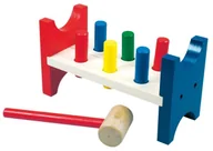 Zabawki interaktywne dla dzieci - Bino Stolik do wbijania kołków - miniaturka - grafika 1