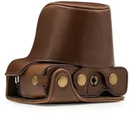 Akcesoria fotograficzne - MegaGear megagear "zawsze gotowa" Olympus skórzana torba na aparat  łatwy w instalacji, statyw i pracy w firmie obwodowej akcesoria  kompatybilny z Canon EOS M100 (15  45 MM) MG1326 - miniaturka - grafika 1