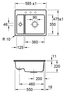 Villeroy & Boch Subway XM Classicline 6780 01 R1 - Zlewozmywaki - miniaturka - grafika 4