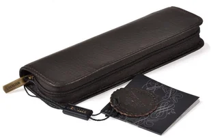 Wittchen Etui na długopisy 02-2-001 ciemny brąz 02-2-001-4 - Etui na długopisy i pióra - miniaturka - grafika 4