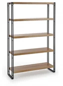 Regały - Halmar Regał kolor dąb złoty / czarny metal BOLIVAR REG2 loft - miniaturka - grafika 1