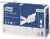 Ściereczki, gąbki, czyściki - Tork XPRESS MIĘKKI RĘCZNIK MULTIFOLD, 3 PANELOWY (W SKŁADCE WIELOPANELOWEJ) ART. 120289, H2, 2; BIAŁY 120289 - miniaturka - grafika 1