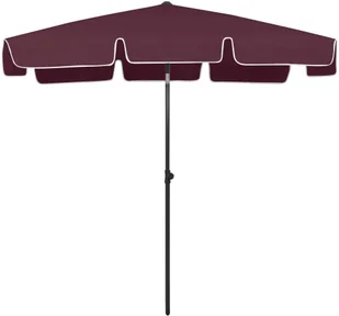 VidaXL Parasol plażowy, czerwony, 200x125 cm 314731 VidaXL - Parasole ogrodowe - miniaturka - grafika 4