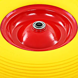 vidaXL Koło do taczki z osią, pełne, poliuretan, 4.00-8, 390 mm 142980 - Pozostałe narzędzia ogrodowe - miniaturka - grafika 4