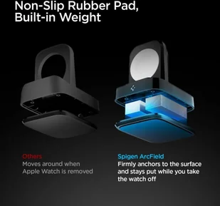 Spigen Ładowarka Ładowarka bezprzewodowa do Apple Watch PF2002 PowerArc Apple Watch Wireless Charger Black SPN1678BLK - Ładowarki do telefonów - miniaturka - grafika 7