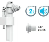 Spłuczki - Cersanit SIAMP ZAWÓR NAPEŁNIAJĄCY BOCZNY 3/8'' GWINT PLASTIK SIAMP BRIO 751 KOŁO ROCA HYBNER 9341-2749D - miniaturka - grafika 1
