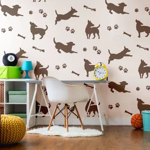 Nakleo szablon malarski wielokrotny // PIESKI #2 - MEDIUM (45x65cm) - Szablony malarskie - miniaturka - grafika 2