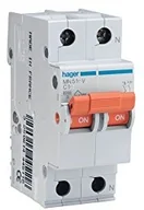 Wyłączniki światła i elektryczne - Hager m144697 magnetoter Mico 1 Polo + neutralne Pomarańczowy 16 A - miniaturka - grafika 1