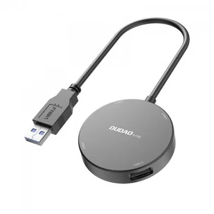 Dudao Dudao 4w1 rozdzielacz HUB USB - 1x USB 3.2 Gen 1 / 3x USB 2.0 adapter z kablem czarny (A15B) - USB Typ A (męski) USB Typ A (żeński) A15B - Huby USB - miniaturka - grafika 3