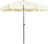Parasole ogrodowe - vidaXL Parasol plażowy, piaskowy żółty, 200x125 cm 314727 - miniaturka - grafika 1