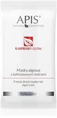 Maseczki do twarzy - Apis Raspberry glow, Maska algowa z liofilizowanymi malinami 20g 10-0712 - miniaturka - grafika 1