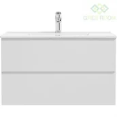 Umywalki - Oltens Vernal umywalka z szafką 80 cm biała 68003000 - miniaturka - grafika 1