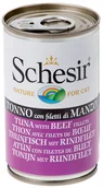 Mokra karma dla kotów - Schesir Tuńczyk z wołowiną w galaretce 24x140g - miniaturka - grafika 1