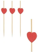 Dekoracja stołu - Papstar GmbH Patyczki Fingerfood "SERCA" 7CM (100 sztuk) (1 karton=10 opakowań) 84666 - miniaturka - grafika 1