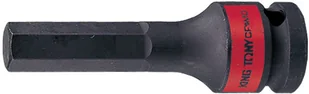 KING TONY Nasadka udarowa 1/2" 401508s, hex 1/4", 80 mm - Klucze i nasadki - miniaturka - grafika 4