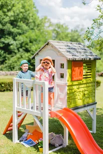 Smoby Smoby Domek na Palach plac zabaw Zjeżdżalnia 150 cm 810800 - Place zabaw - miniaturka - grafika 26