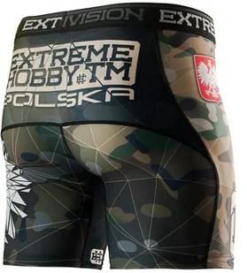 Extreme Hobby Spodenki Vale Tudo, POLSKA CAMO, khaki, rozmiar 2XL - Kimona, stroje i obuwie - miniaturka - grafika 3