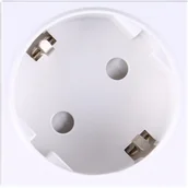 Listwy zasilające - NOEN GS, gniazdo modułowe 45x45mm kątowe - 45° 1x2P+Z, typ F Schuko, 16A 250V, białe OR-GM-9010/W/GS45 - miniaturka - grafika 1