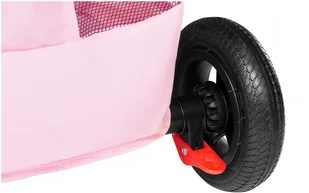 HyperMotion Rowerek trójkołowy Tobi Velar + folia przeciwdeszczowa - różowy TOBI VELAR PINK - Rowerki trójkołowe - miniaturka - grafika 23