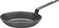 Patelnie - NoName Patelnia patelnia 24 cm stal nierdzewna czarna twm_636856 - miniaturka - grafika 1