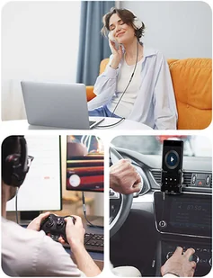 UGREEN AV190 Przedłużacz audio AUX jack 3.5mm 3m czarny) 11523 - Kable - miniaturka - grafika 3