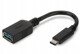 Assmann Kabel USB USB A - USB C Ż/M Czarny 0.15 m AK-300315-001-S - Kable USB - miniaturka - grafika 3